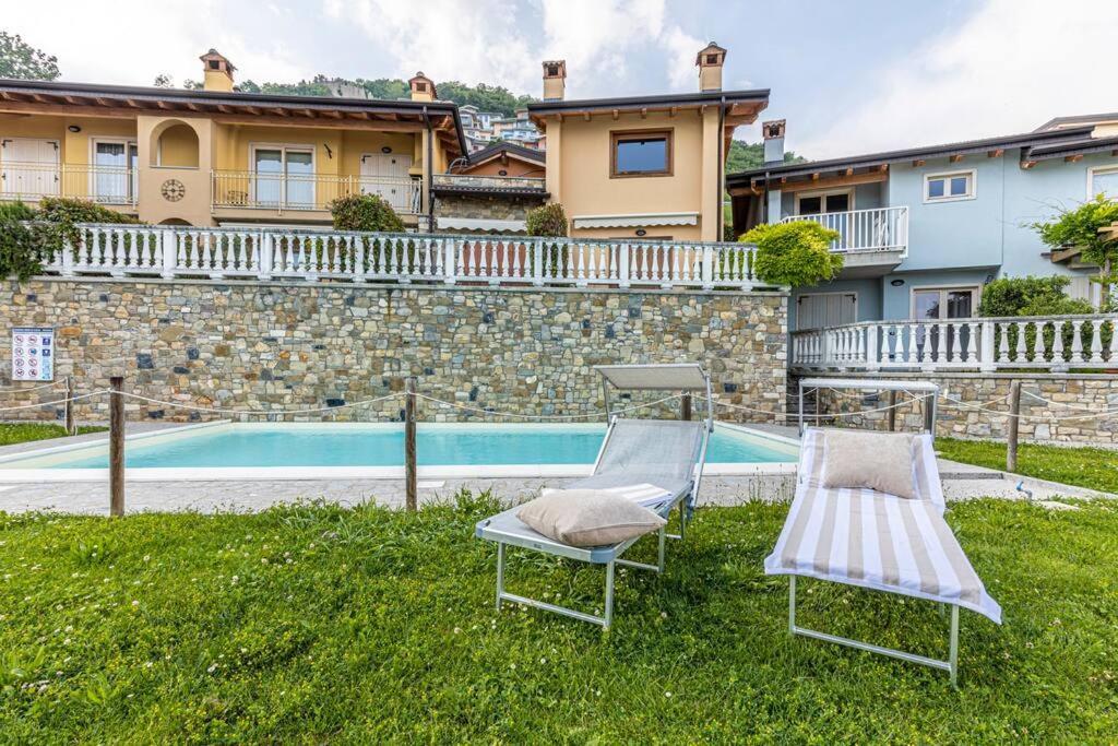 La Dolce Vita - Vista Lago E Piscina Parzanica ภายนอก รูปภาพ